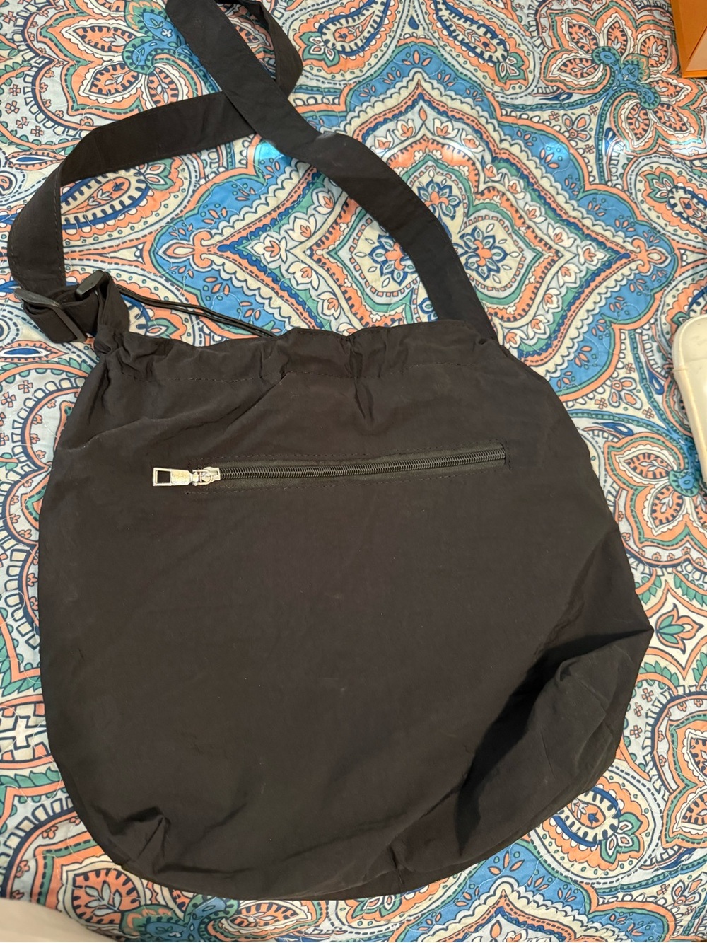 Black Crossbody Shoulder Bag - Unbranded